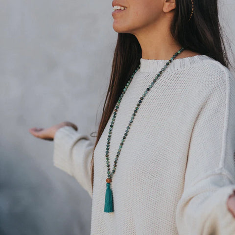 FREE SPIRIT - African Turquoise Mala FREE SPIRIT - African Turquoise Mala