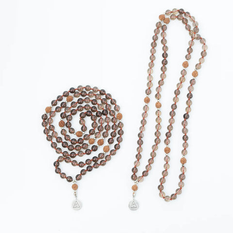 ALIGN & FOCUS - Smokey Quartz Mala ALIGN & FOCUS - Smokey Quartz Mala