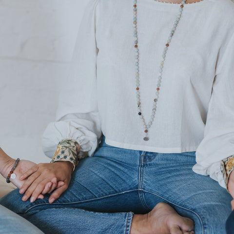 CALM - Amazonite Mala CALM - Amazonite Mala