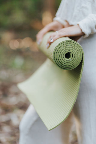 Eco-Friendly Organic Yoga Mat Sage Green