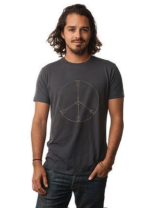 Be Love - 'Peace Arrows' Organic Men's T-shirt - XL Be Love - 'Peace Arrows' Organic Men's T-shirt - XL