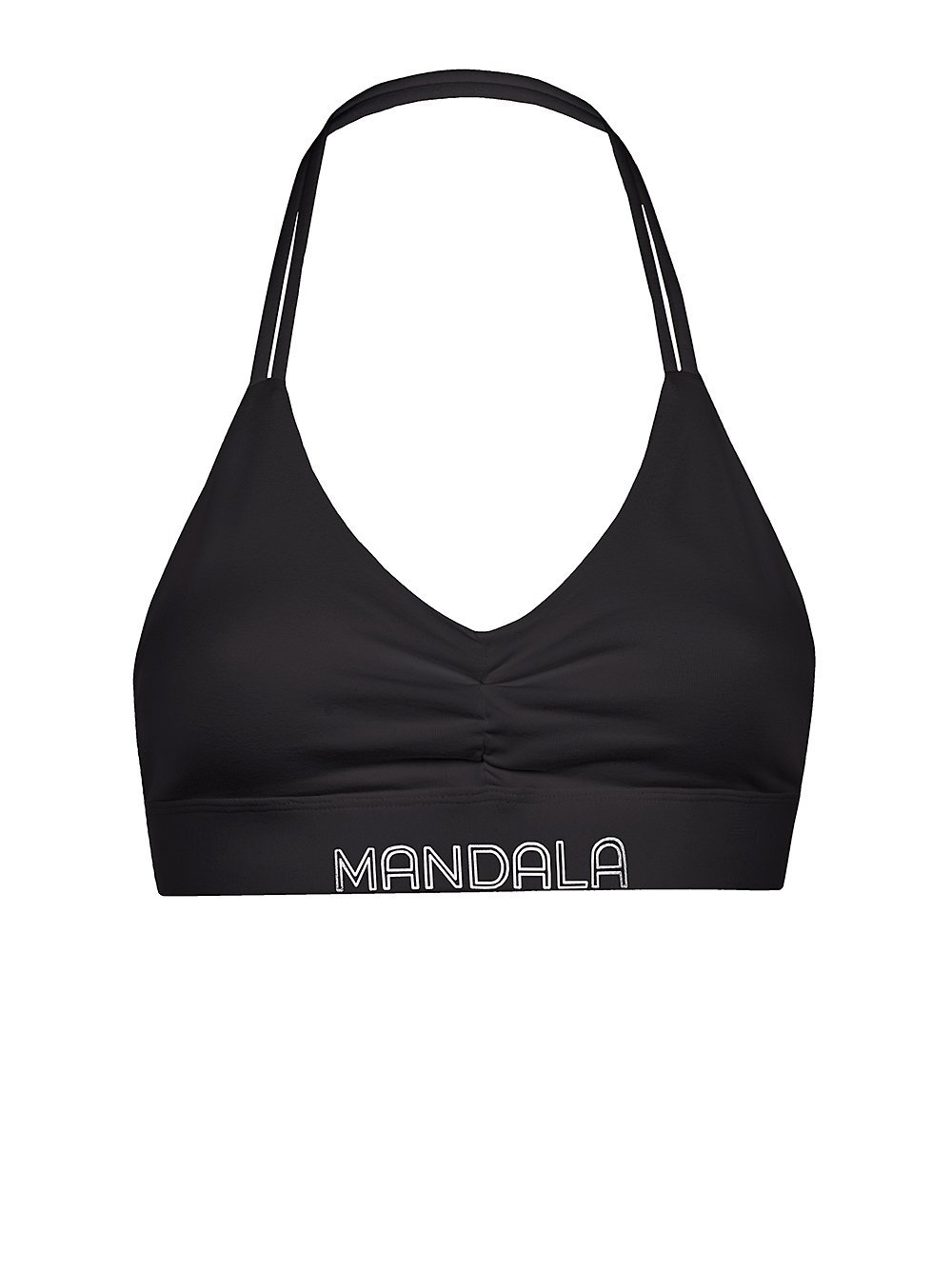 Mandala Yoga Wear - Halter Neck Yoga Bra Black – Yogi Spirit