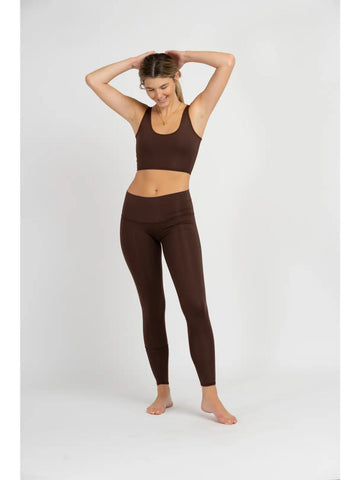 Solid Cocoa Yoga Pants