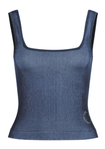 FINE RIBBED SCOOP NECK TANK - Pinky & Kamal