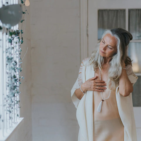INTENTION - Clear Quartz Mala