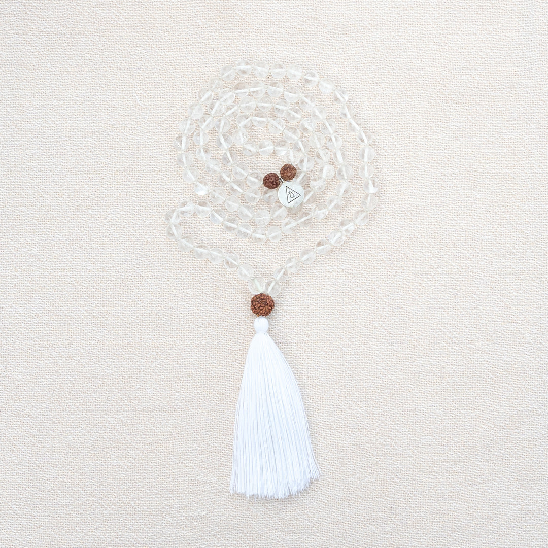 INTENTION - Clear Quartz Mala
