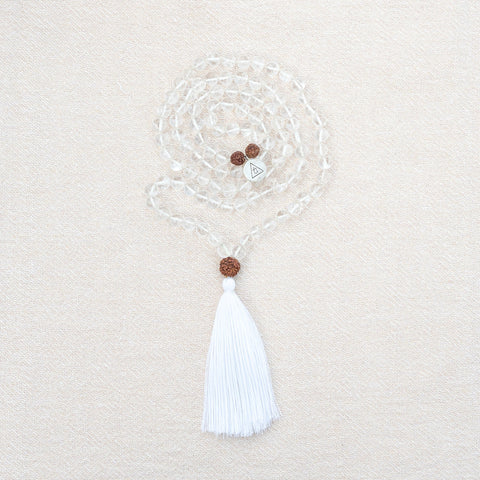 INTENTION - Clear Quartz Mala