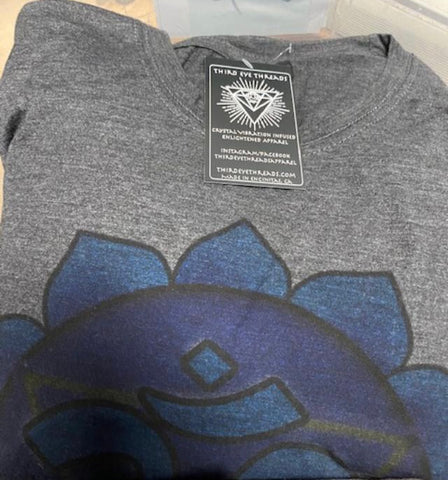 Third Eye Threads - Throat Chakra On Crew Neck