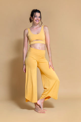 Maya Sunflower Flare Yoga Pants- Shambhala Barcelona