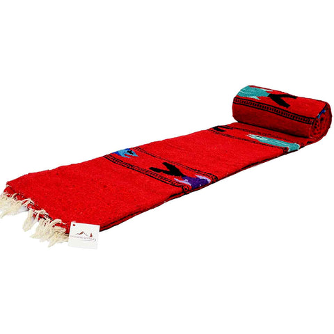 Red Baja Fish Yoga Blanket