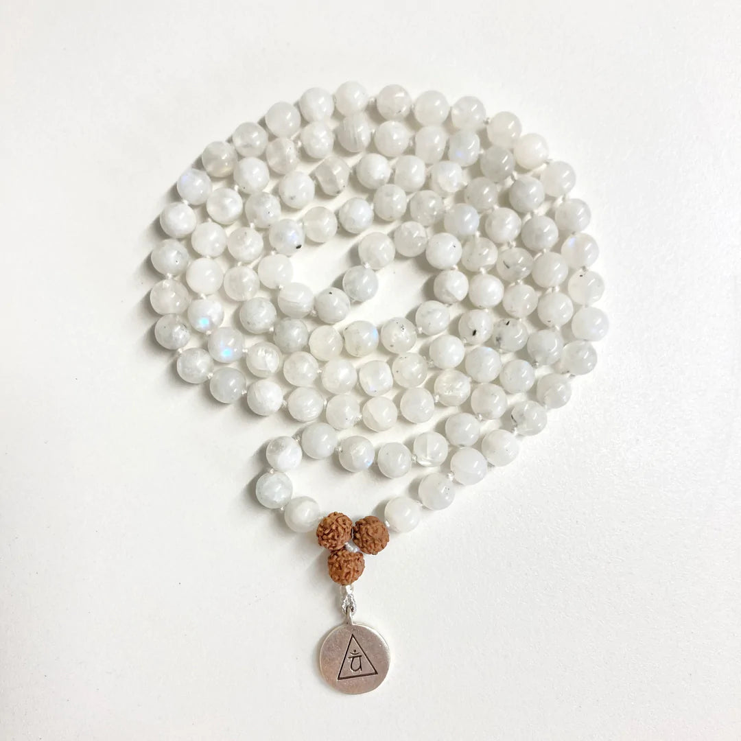 FEMININITY - Rainbow Moonstone Mala