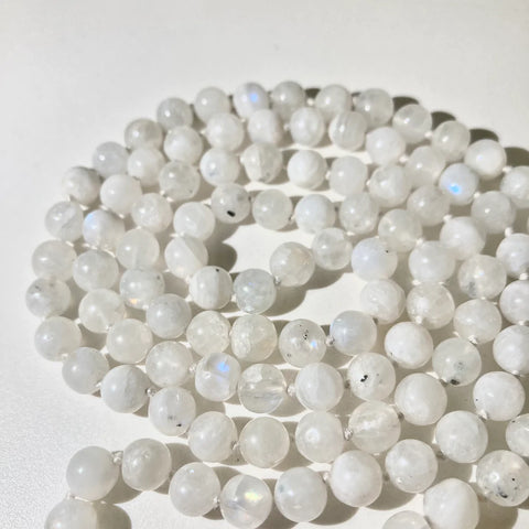FEMININITY - Rainbow Moonstone Mala