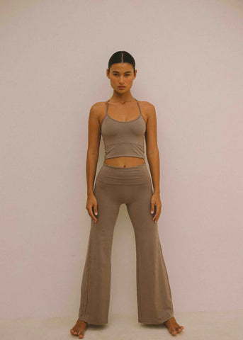 Flow Crop Top Stone - Pink & Kamal