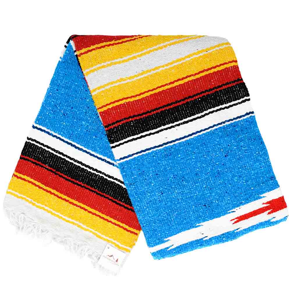 Sky Blue Sunset Yoga Blanket