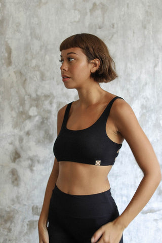 Organic Cotton Yoga Crop Top Bra