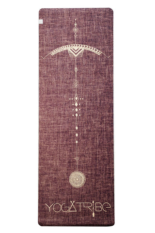 YOGATRIBE Organic Jute 100% Eco Yoga Mat /Peaceful Warrior