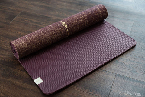 YOGATRIBE Organic Jute 100% Eco Yoga Mat /Peaceful Warrior