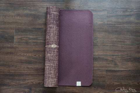 YOGATRIBE Organic Jute 100% Eco Yoga Mat /Peaceful Warrior