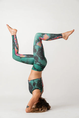 Eagle Feather Green Yoga Pants
