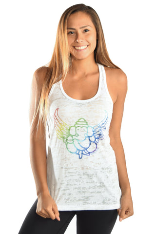Third Eye Threads - Angel Ganesh Racer Tank