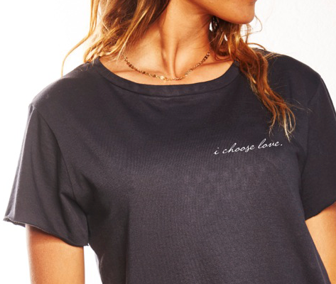 Be Love "I choose Love" Tee- Black