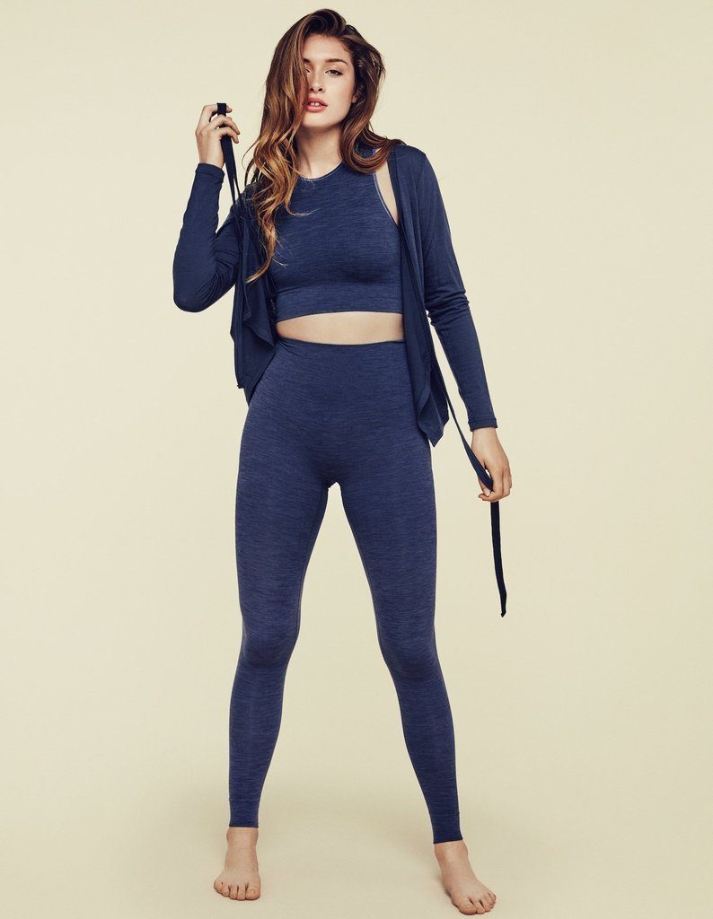 Moon Child Leggings-Seamless Aura Blue Leggings Moon Child Yoga Wear 
