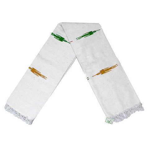 Namaste White Baja Thunderbird Blanket