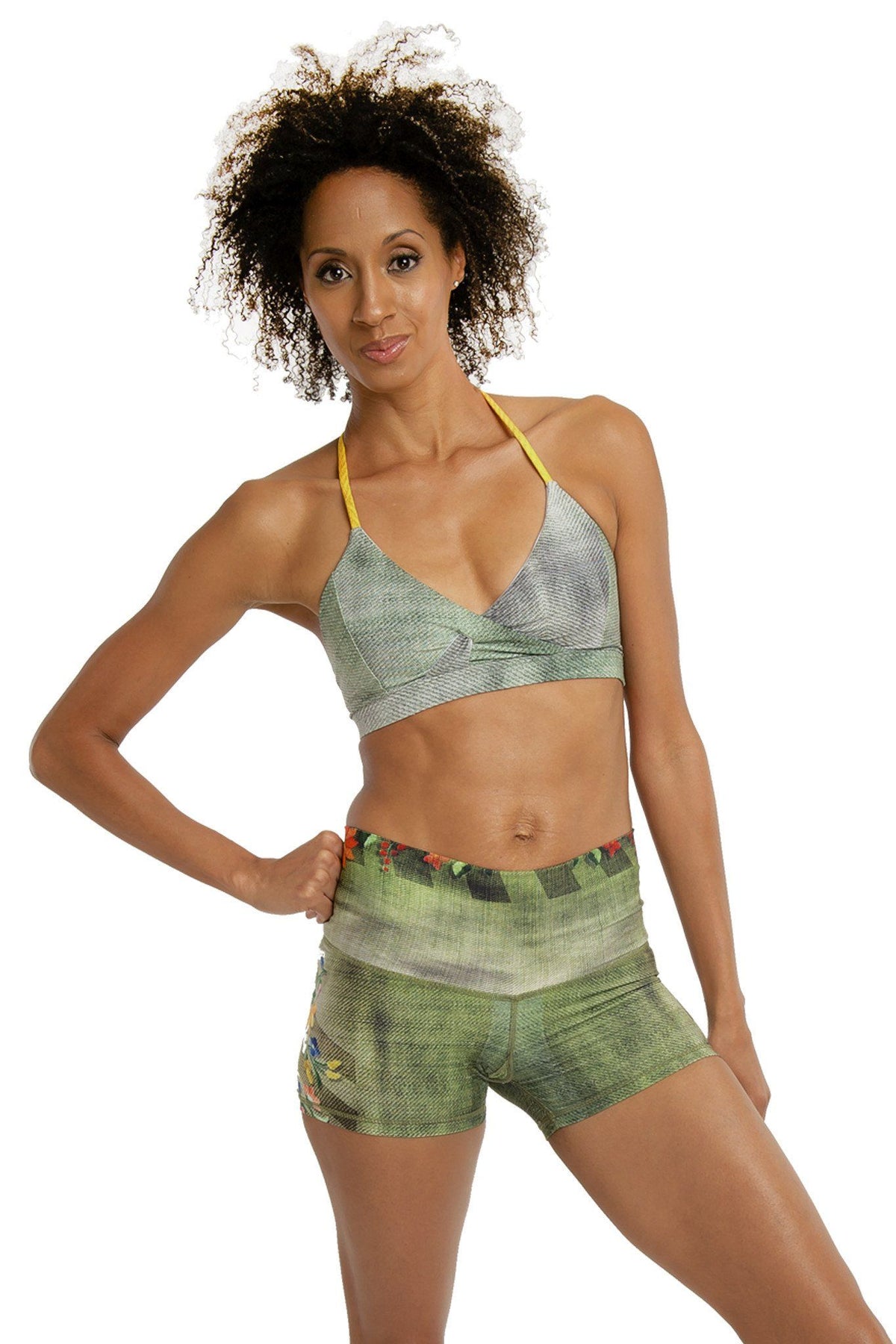 NiyamaSOL Sioux Criss Cross Yoga Crop Top Yoga Bra NiyamaSOL 