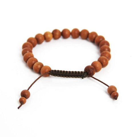 Sandalwood Wrist Mala- Blooming Lotus Jewellery - Mens Jewellery Blooming Lotus Jewellery 