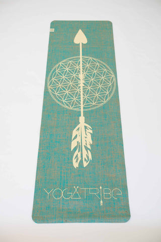 YOGATRIBE Organic Jute 100% Eco Yoga Mat / AQUA Mats YogaTribe 
