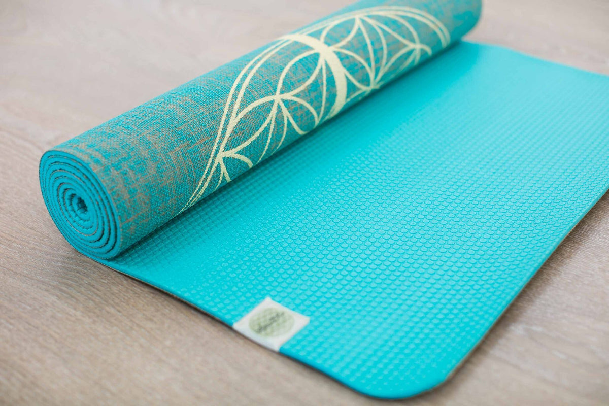 YOGATRIBE Organic Jute 100% Eco Yoga Mat / AQUA Mats YogaTribe 
