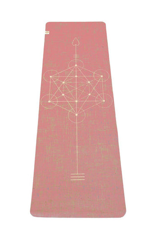 YOGATRIBE Organic Jute 100% Eco Yoga Mat / CORAL METATRON Mats YogaTribe 