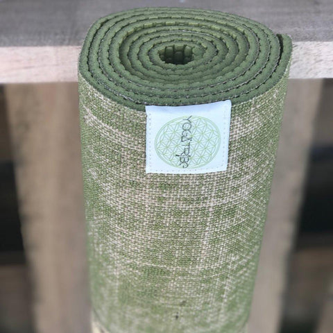 YOGATRIBE Organic Jute 100% Eco Yoga Mat /PISTACHIO Mats YogaTribe 