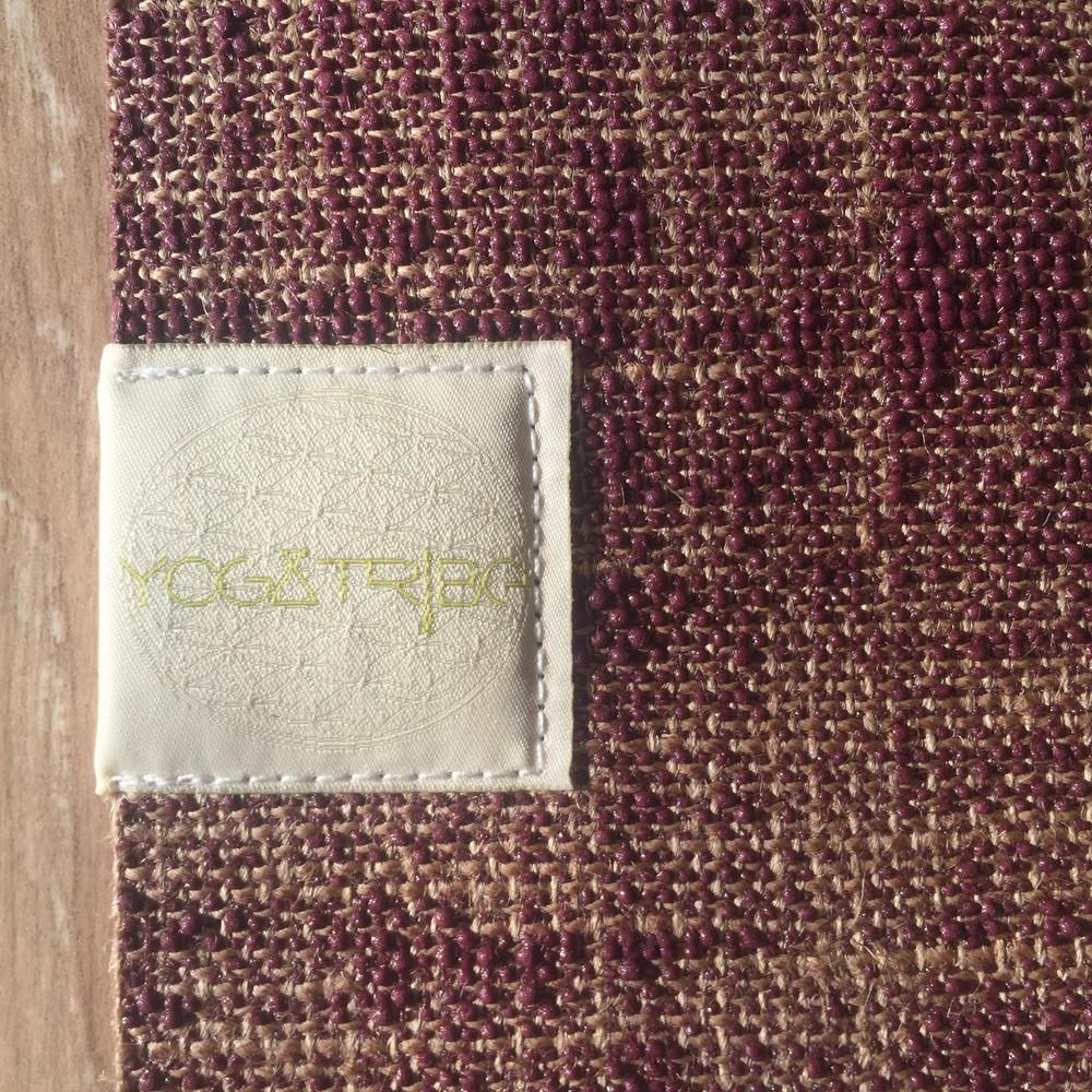 YOGATRIBE Organic Jute 100% Eco Yoga Mat /RED WINE Mats YogaTribe 