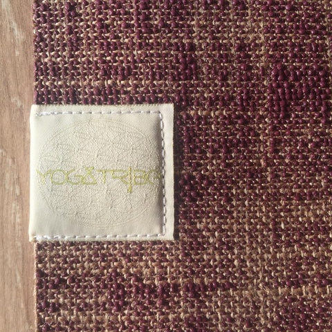 YOGATRIBE Organic Jute 100% Eco Yoga Mat /RED WINE Mats YogaTribe 