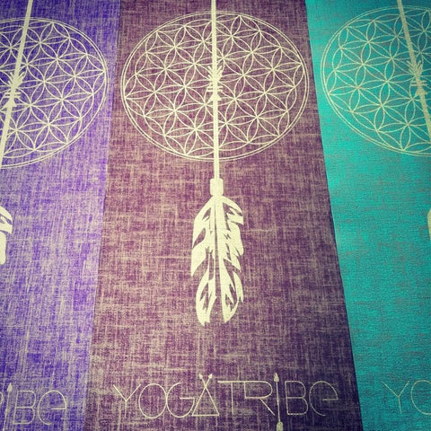 YOGATRIBE Organic Jute 100% Eco Yoga Mat /RED WINE Mats YogaTribe 