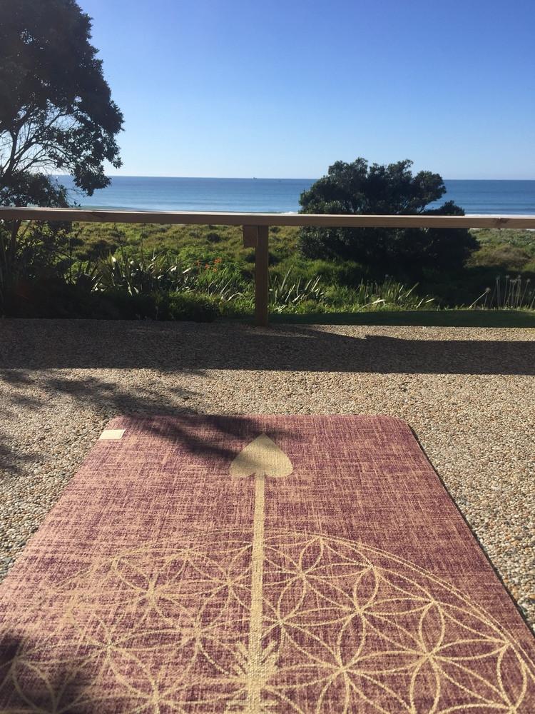 YOGATRIBE Organic Jute 100% Eco Yoga Mat /RED WINE Mats YogaTribe 